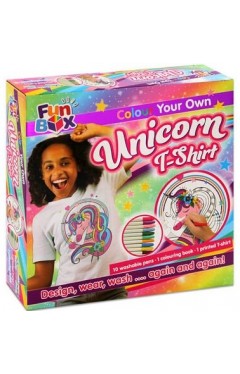 Fun Box 7 Colour Your Own Unicorn T Shirt
